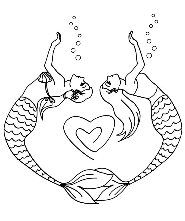 Zeichnung Meerjungfrau