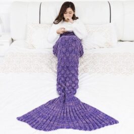 Lila Meerjungfrauen-Decke