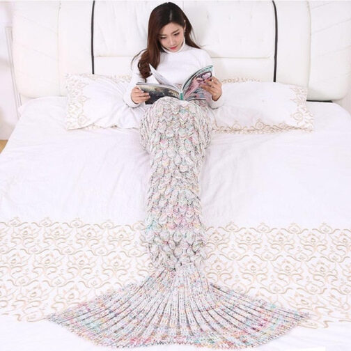 plaid Decke Flosse einer magischen Meerjungfrau