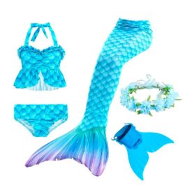 Blaue Meerjungfrauenflosse Set