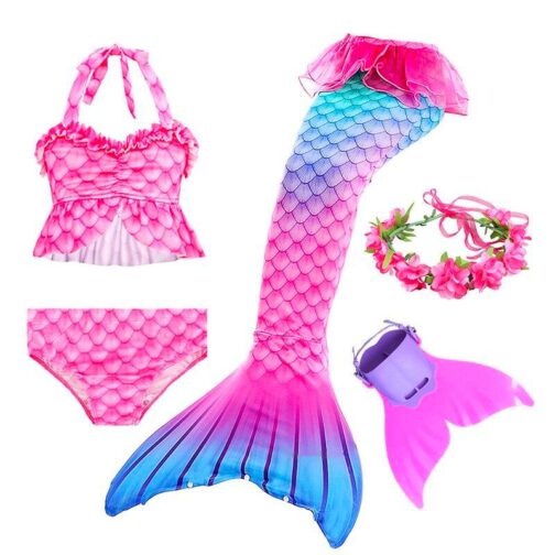 Meerjungfrauenflosse rosa und blau