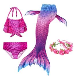 Violettes Meerjungfrauenflossen Set