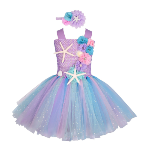 Costume Petite Sirene Queue Rose - 2-3 ans - costume