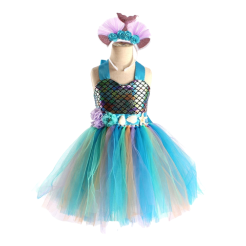 Costume Sirene Petite Fille - 2-3 ans - costume